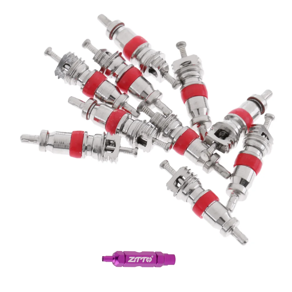 Двойной головкой Многофункциональный MTB Schrader (Шрадер) ультралегкий нержавеющий