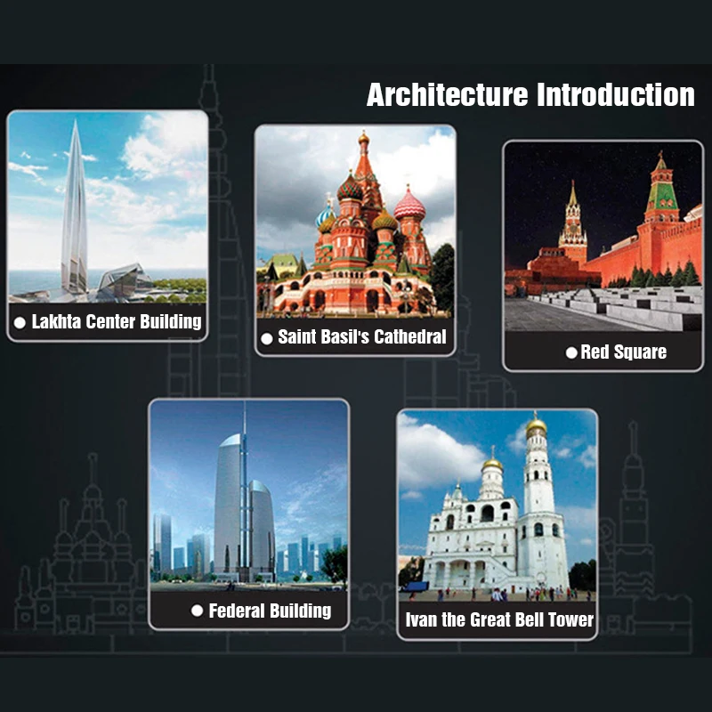 Дизайн конструктора строительные блоки Строительство города Москвы Skyline