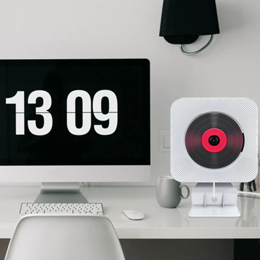 Настенный CD плеер с объемным звуком FM радио Bluetooth USB MP3 дисков портативный