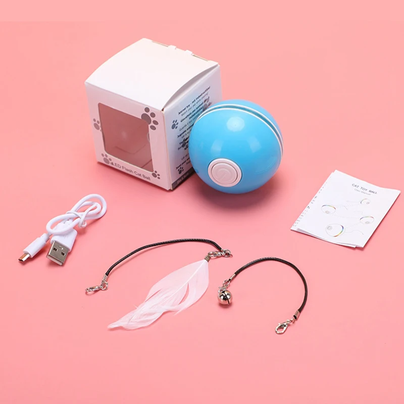 Умная игрушка для кошек интерактивная электронная самовращающаяся вращающаяся