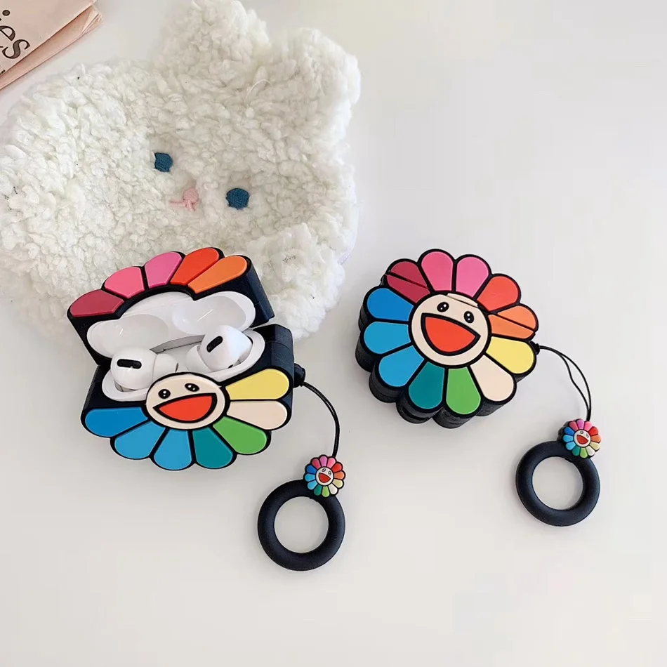 3D чехол для наушников для Airpods Pro Чехол Силиконовый Медведь Кролик поросенок Мультяшные наушники/Earpods чехол для Apple Air pods Pro 3 чехол кошка