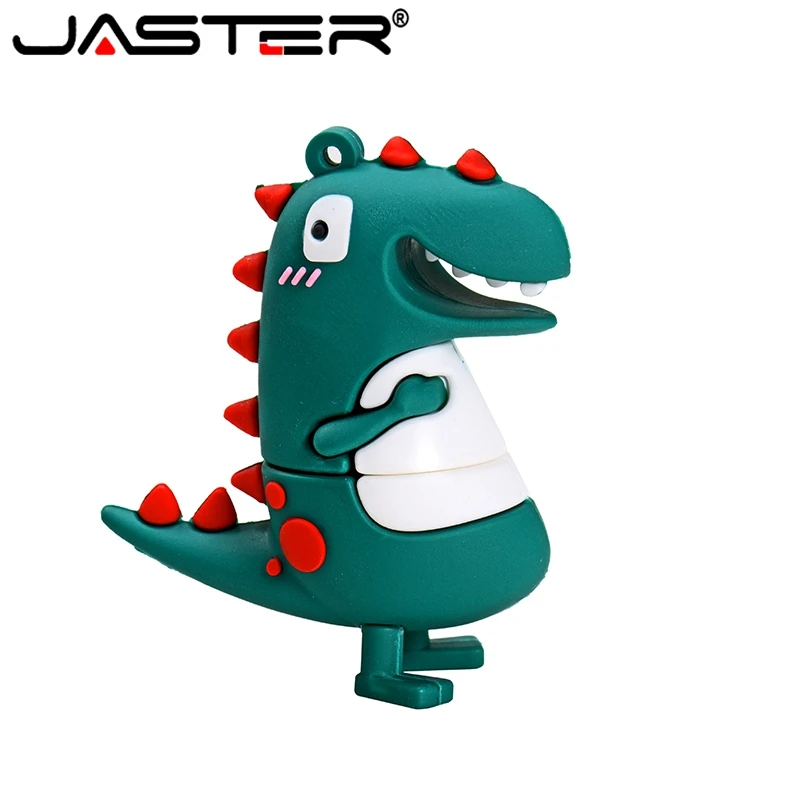 JASTER Pen drive Dinosaur Cartoon USB flash 128GB 64GB 32GB 16GB 8GB 4GB stick pendrive free shiping Creative gifts | Компьютеры и