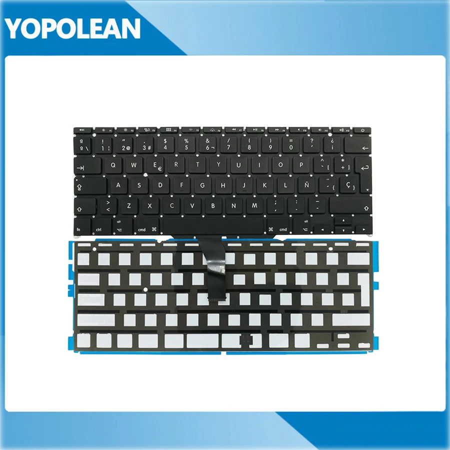 5 шт./Лот Новая испанская клавиатура + Подсветка для Macbook Air 11 &quotA1465 A1370 2011-2015 лет |