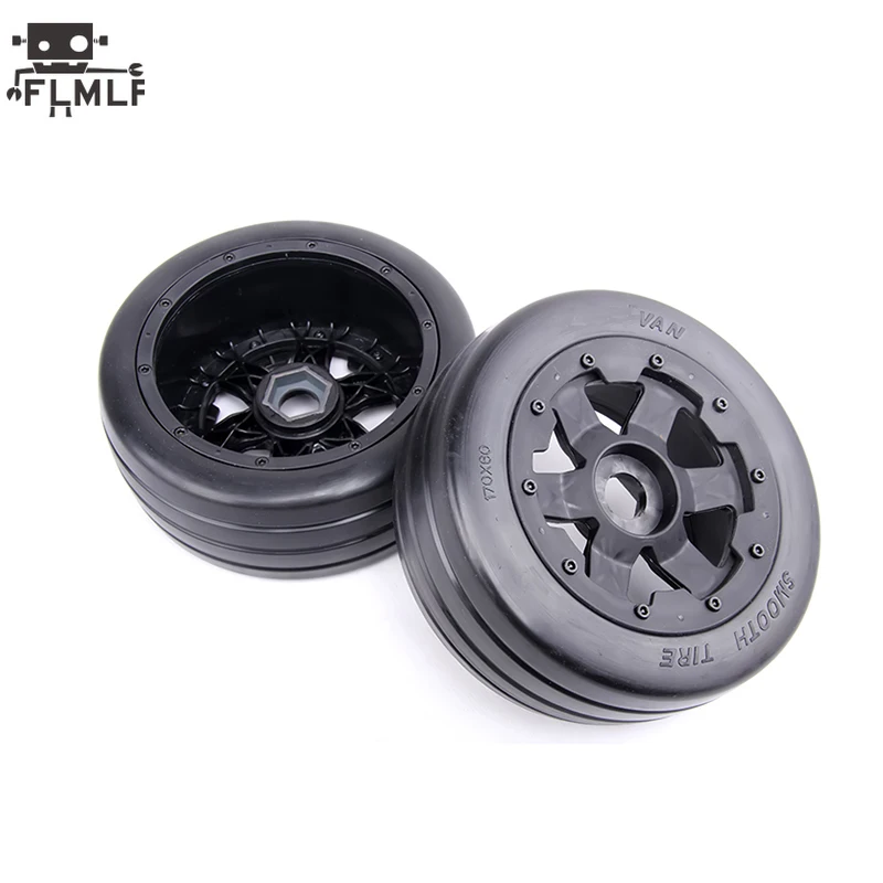 К переднему или заднему гладкая шина в сборе Набор подходит для 1/5 HPI ROVAN ROFUN КМ BAJA 5B