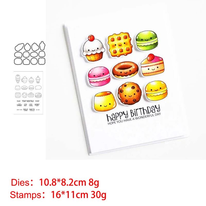

Various Ice Cream Metal Cutting Dies and Stamps Stencil for Scrapbooking Photo Album Embossing Decorative DIY Paper Cards
