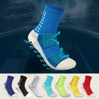 Спортивные носки унисекс, футбольные носки, спортивные носки с захватом, Нескользящие баскетбольные носки, дозирующие противоскользящие хлопковые футбольные носки