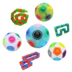 Креативный магический куб мяч антистресс Радуга футбол светящийся пазл Монтессори детские игрушки для детей игрушка для снятия стресса