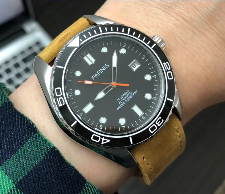 Мужские механические часы с черной керамической рамкой 45 мм|watch black|watch menwatch men watch |