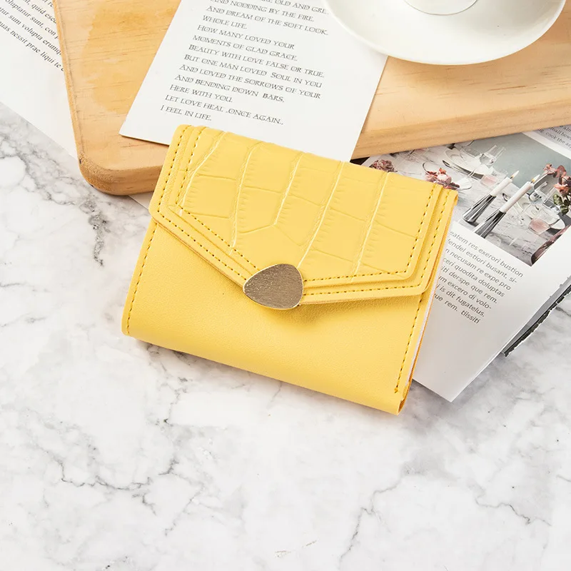 

New small wallet female Korean version anti-demagnetization small fresh compact and simple la