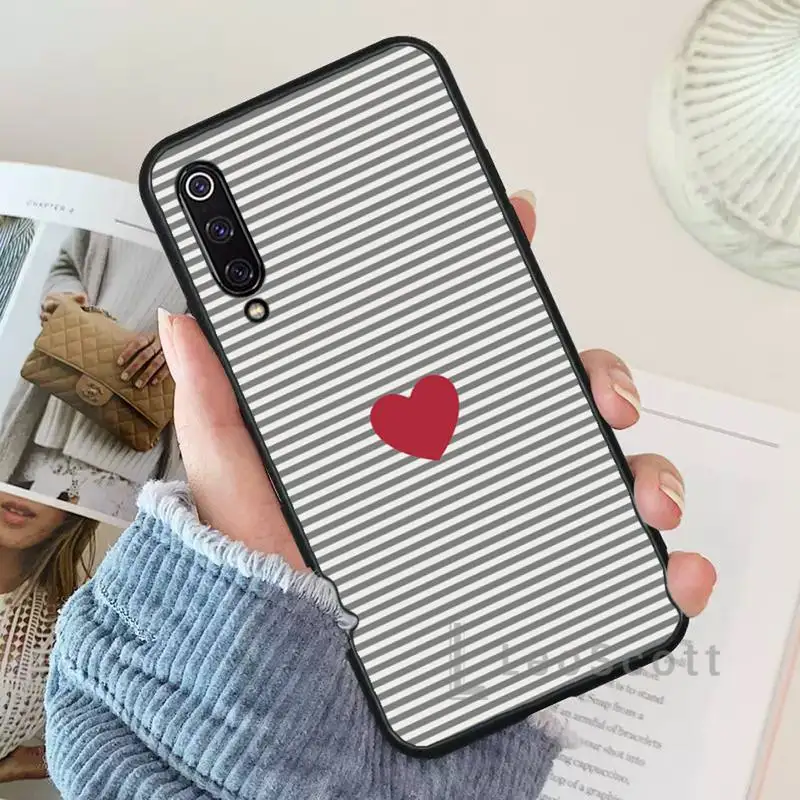 

love haert art simple line Phone Case For Xiaomi Redmi 7 9t 9se k20 mi8 max3 lite 9 note 8 9s 10 pro