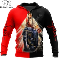 jesus knights templar 3d all over printed mens autumn hoodie sweatshirt unisex streetwear casual zip jacket pullover kj632