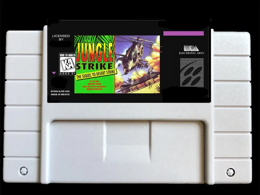 Jungle Strike USA-NTSC Версия 46 контактов Видеоигры карта NTSC для ретро видеоигр консоли! |