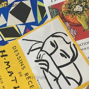 Модные Ретро плакаты и принты с Анри Матиссом, абстрактный портрет, Настенная живопись на холсте, картины для гостиной, домашний декор