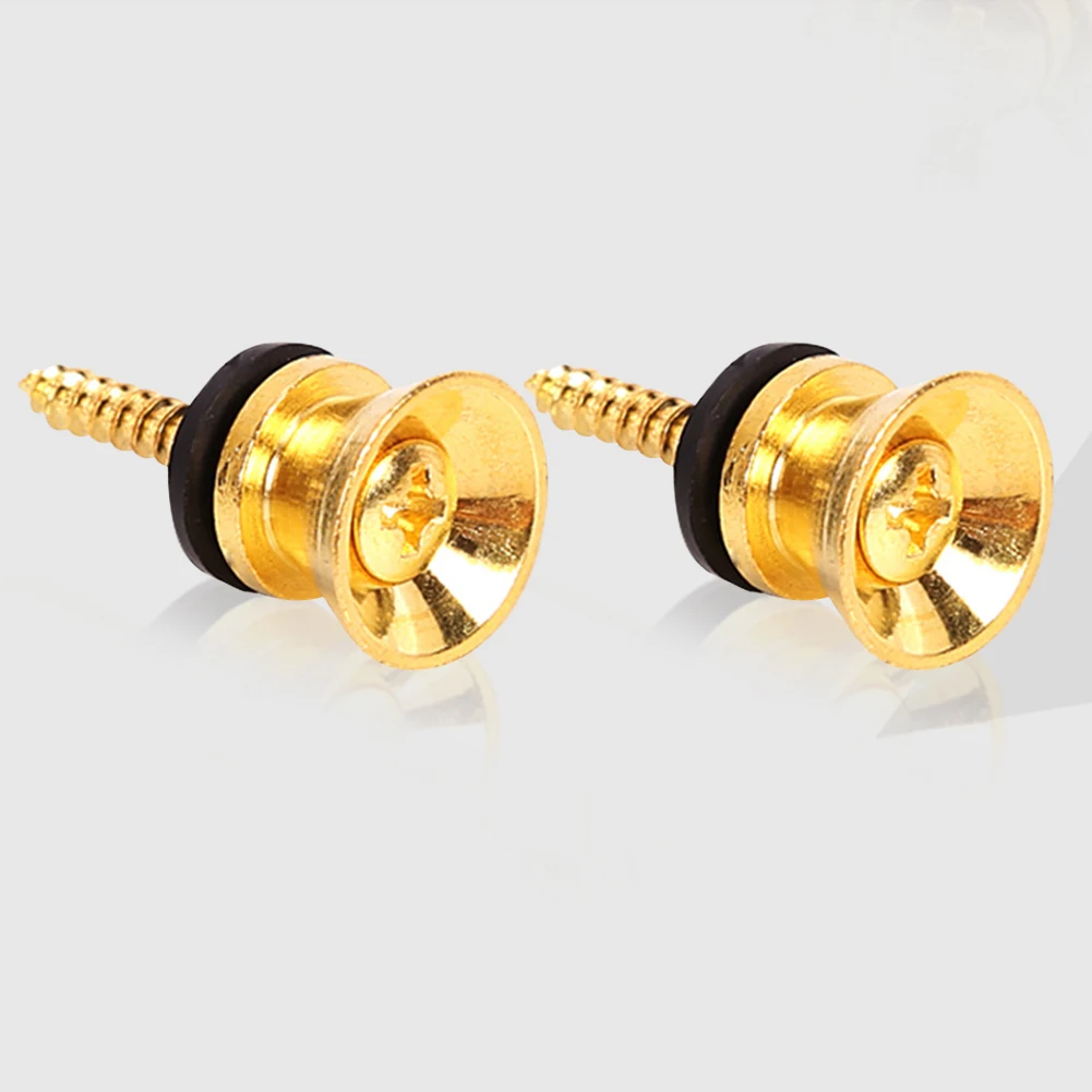 2 stücke gitarre pegs für akustische elektrische bass ukulele gitarre schnalle taste lock pins metall ende locking teile zubehör free g