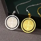 Религиозные Сан-Бенито медаль кулон вращающийся Нержавеющаясталь санкт-benedict Мемориал винтажные подвески для ожерелий католические украшения