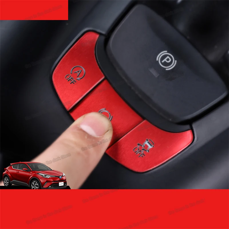 

car window control button trims electric brake for toyota 2017 2018 2019 2020 chr center esp autohold c-hr accessories 2021 2022