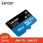 Карта памяти Lexar для смартфона, 32 ГБ, 64 ГБ, 128 ГБ, 256 ГБ, 633X, Micro SD, SDXC, 95 МБс.с, TF-карта