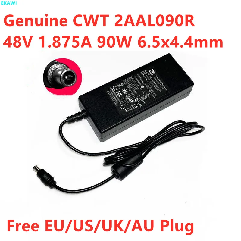 Оригинальный 48V 1.875A 90W CWT 2AAL090R CAM090481 адаптер переменного тока для сетевого