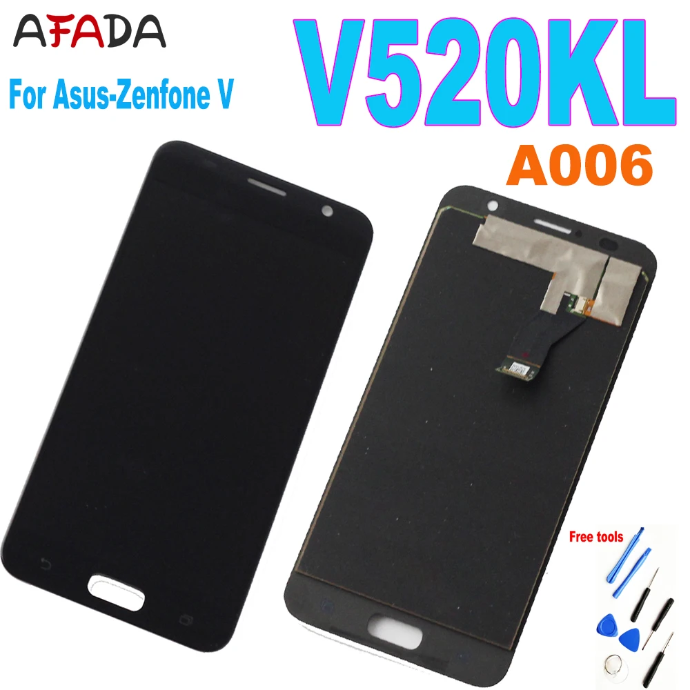 For Asus Zenfone V V520KL LCD Display Touch Screen Digitizer For ASUS V520KL A006 LCD Assembly LCD Screen Repair Parts heyman 14 0b140rw02 v 0 v 1 v 2 ltn140kt03 n140fge l31 lp140wd2 tl b1 tl d2 lcd display screen for laptops replacement