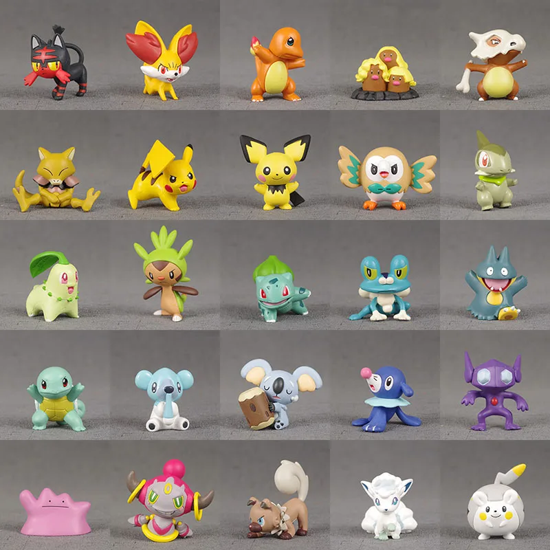 TAKARA TOMY Покемон мультфильм 37 стилей Сквиртл Бульбазавр Чаризард детектива пика Аниме фигурки куклы игрушки подарки для детей