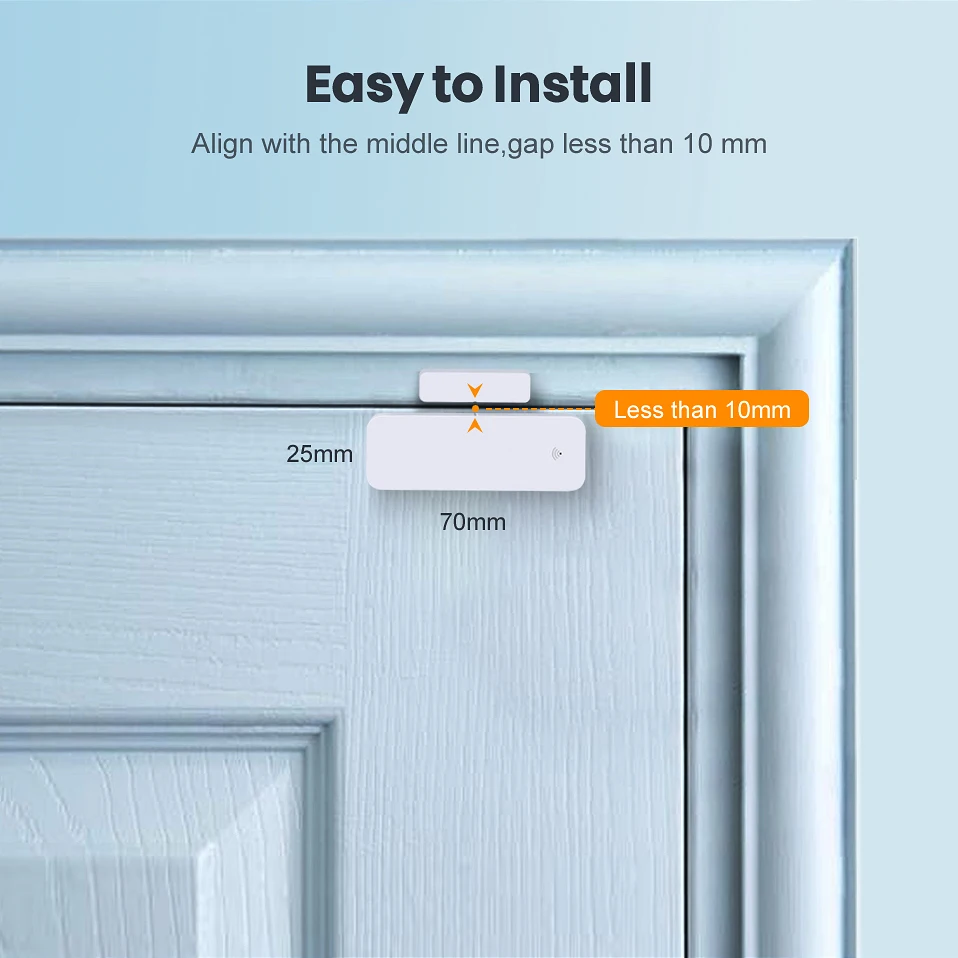 Датчик AVATTO Tuya Zigbee для дверей смарт детекторы открытия/закрытия окон умный дом