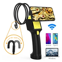 waterproof 0 8 meters snake camera 8 5mm probe camera borescope for inspection video recording articulating industrial endoscope