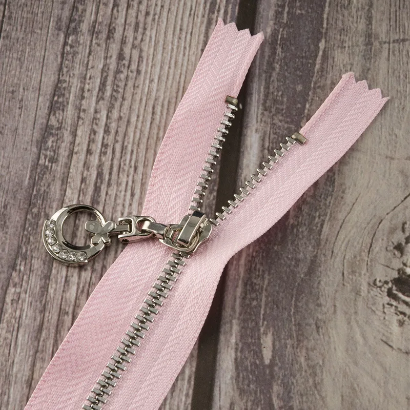 Pink ST Meetee, 3 шт., 11-25 см, 3#, металлическая молния, закрытый конец, золото, серебро, зуб, луна, тяга, молния, замок, сделай сам, сумка, одежда, Швейные аксессуары, ZA005 - Цвет: Pink ST