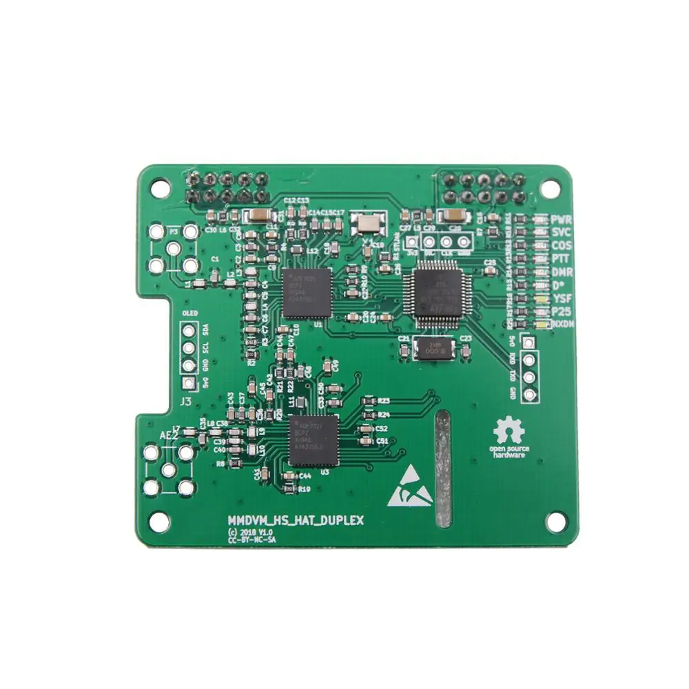 TZT MMDVM Hotspot дуплексная поддержка P25 DMR YSF с антеннами SMA разъемы для Raspberry Pi |