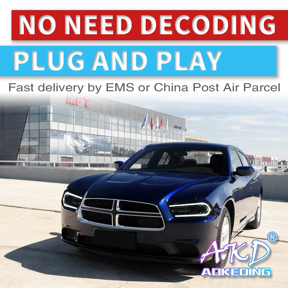 

Налобный фонарь AKD для Dodge Charger, светодиодный налобный фонарь 2011-2014, зарядное устройство для фар DRL, сигнал поворота, фара дальнего света, прое...