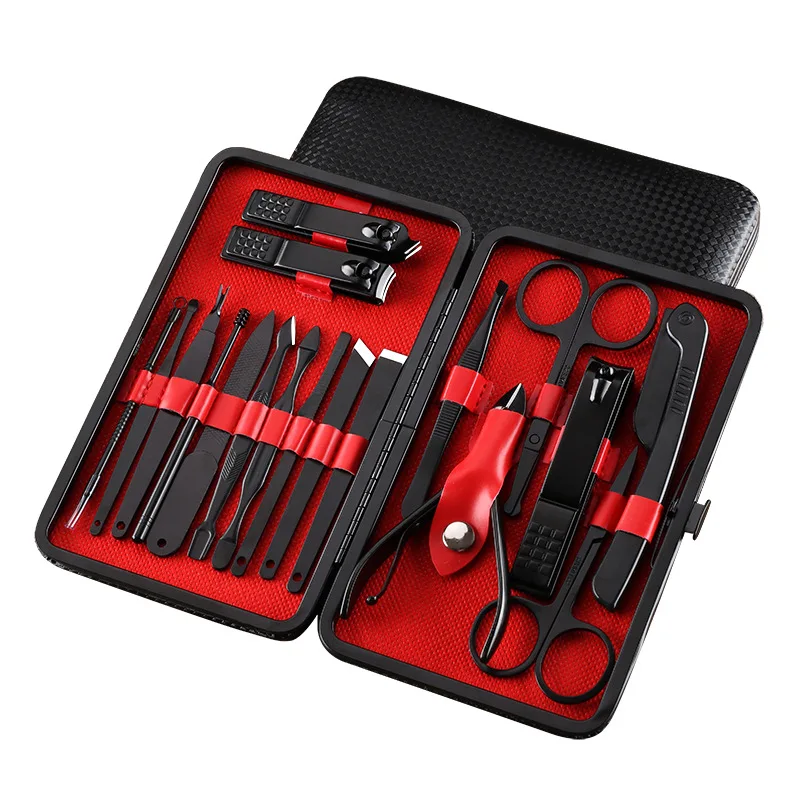 

18PCS Nail Clipper Set Nail Scissors Nail Scraper Nail File Nail Tools Sets Manicure Gift Set Nail Set Manicure Kit Pedicure Set