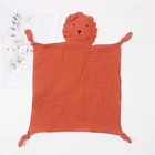 Детское успокаивающее полотенце, нагрудник, кукла льва, прорезыватель, удобное Cuddling игрушки-одеяла