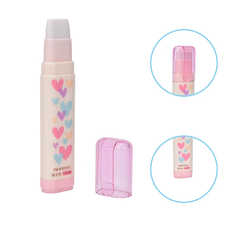 

1pcs Fashion Students Pen Shape Eraser Rubber Stationery Kid Gift Toy Cute
