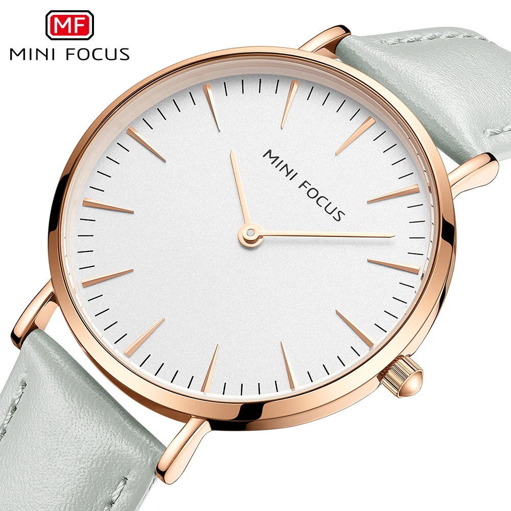 

MINI FOCUS Women Watches Waterproof Girls Dress Brand Luxury Fashion Casual Quartz Ladies Watch Leather Strap Lady Wristwatches