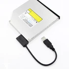 USB-адаптер для ПК 6P 7P CD DVD Rom SATA в USB 2,0, конвертер Slimline Sata 13 Pin, кабель-переходник для ПК, ноутбука