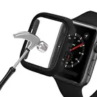 Защитный чехол для Apple Watch 6 SE 5 4 3 2, полностью матовый пластиковый бампер с твердой рамкой и стеклянной пленкой для iWatch 44 40 42 38