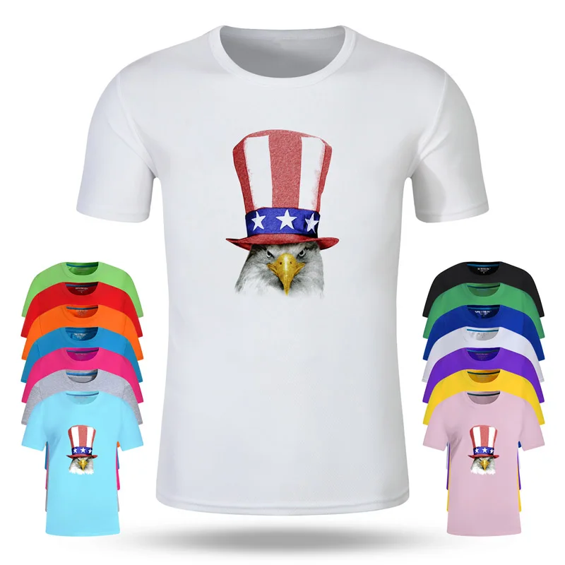 

American Eagle Fashion Cotton Big Size Students Summer T-Shirt Short Sleeve Men Women Boys Girls T Shirt Tees Kids Tshirt