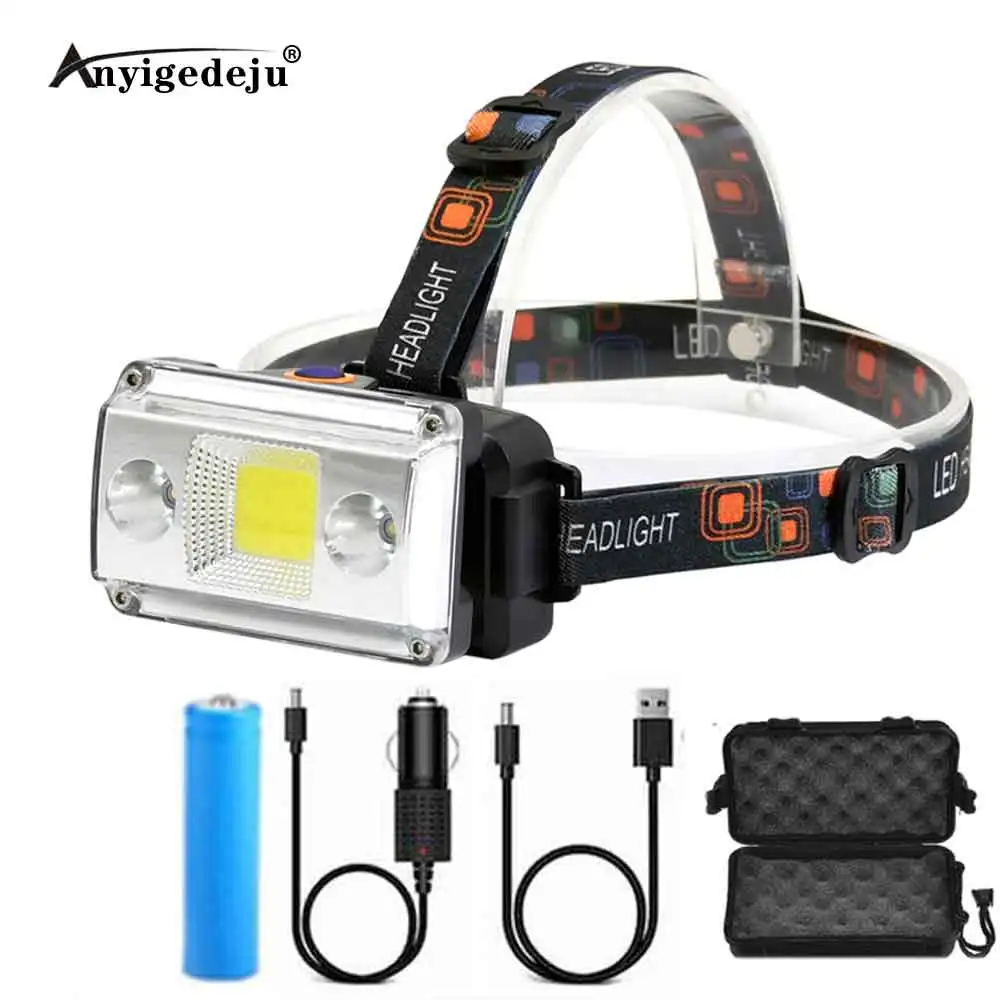 Новейший светодиодный головной фонарь с монолитным блоком светодиодов и USB
