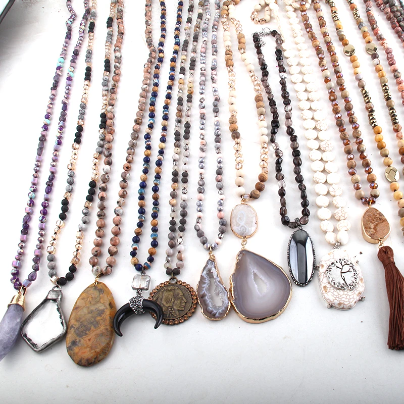 20 шт. женское богемное ожерелье различные цвета | Украшения и аксессуары