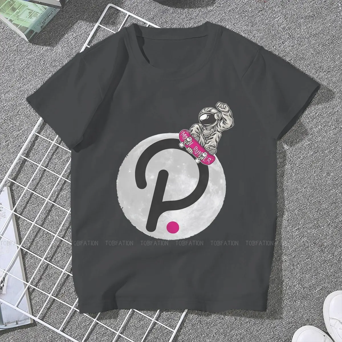 

Polkadot to the Moon DOT Kawaii Girls Women T-Shirt Crypto Miner 5XL Blusas Harajuku Casual Short Sleeve Vintage Oversized Tops