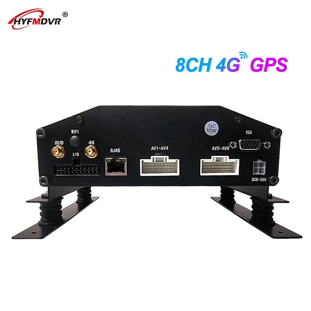 HYFMDVR низкая стоимость 720P/960P Мегапиксельная MDVR 8CH AHD SD карта 4G GPS Мобильный DVR