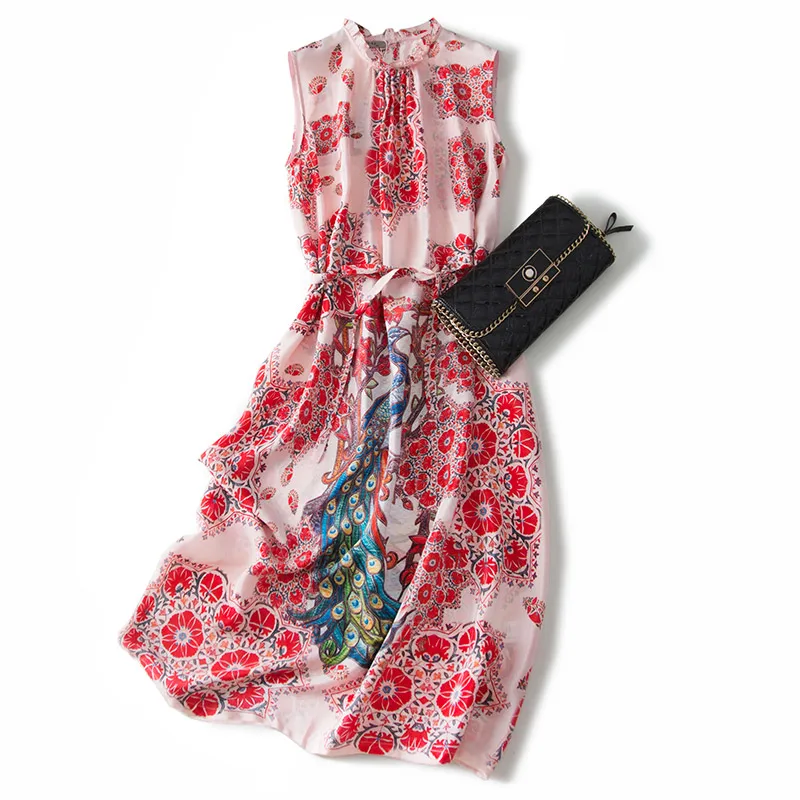 Новинка 2020 г. ушной воротник с открытым павлином из шелка тутового шелкопряда