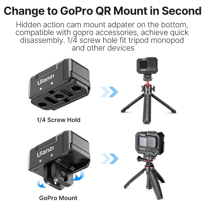 Система быстрого крепления Ulanzi Hummingbird DSLR GoPro Шариковая головка Трипод волшебная