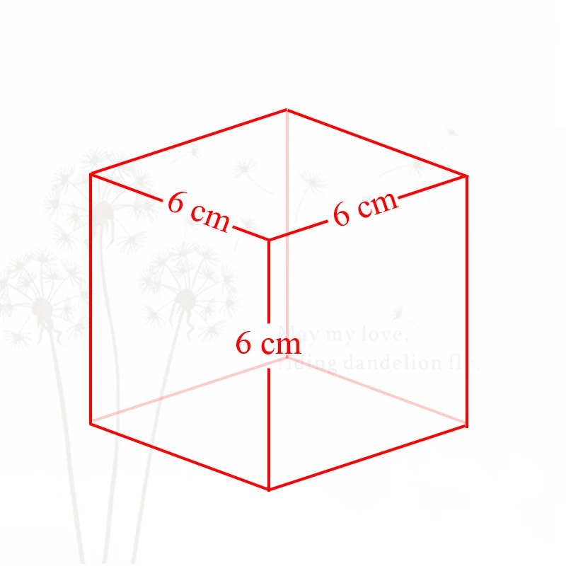 3D лазерная гравировка Одуванчик куб ome декоративные аксессуары Paperweight Crystal Craft
