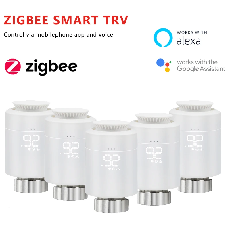 Привод радиатора Tuya Smart ZigBee программируемый термостатический клапан с