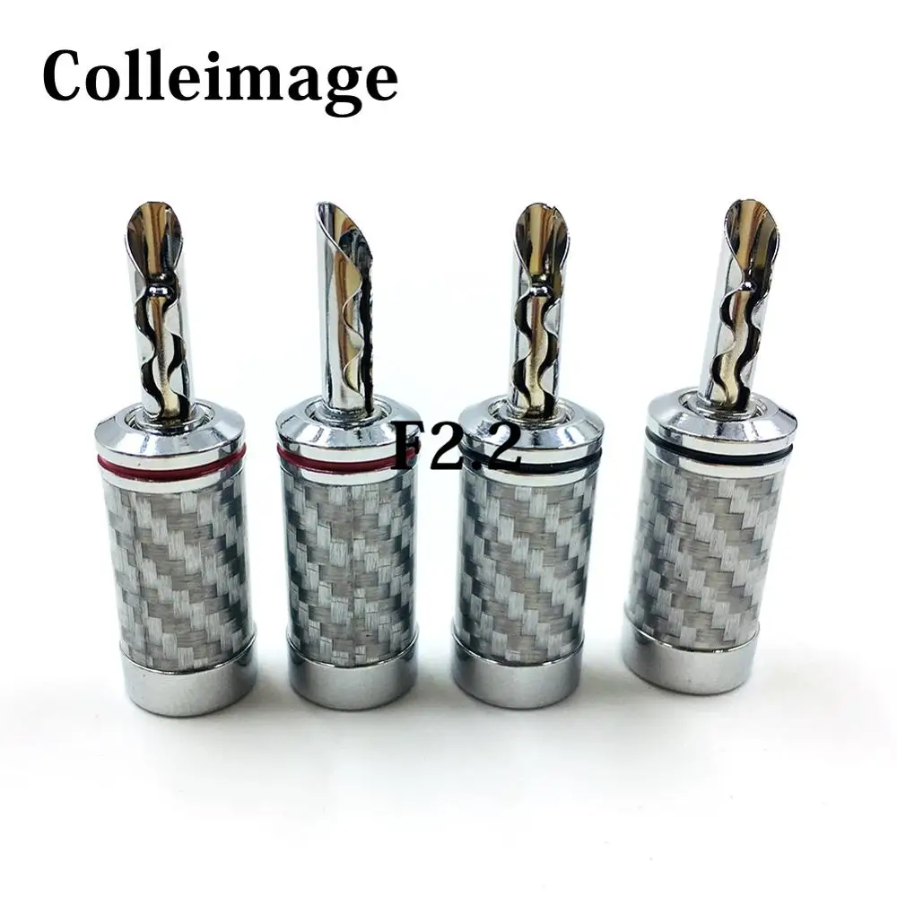 4 шт. высококачественный HIFI родиевый кабель из углеродного волокна для динамиков