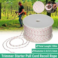 100m x 2 833 5mm nylon trimmer starter pull cord pull starter cord rope for strimmer chainsaw lawnmower engine