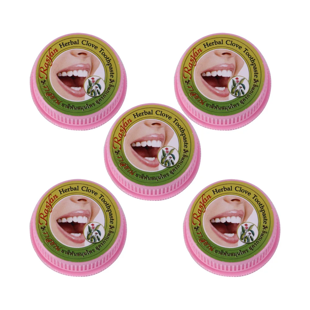 25 г 10 г тайская травяная зубная паста Гвоздика мятный кокосовый вкус отбеливающий порошок для удаления зубного налета Стоматологическая Антибактериальная
