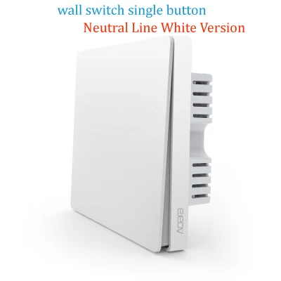 1 key white Aqara Mijia умный дом управление светом один огонь провода ZigBee беспроводной ключ настенный выключатель через приложение смартфона - Цвет: 1 key white