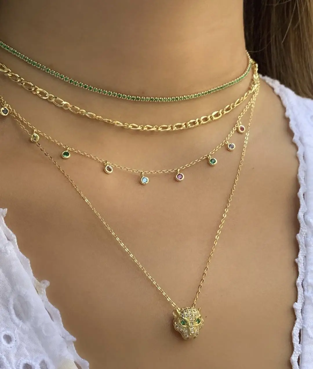 Ожерелье колье Моана Изящные Ювелирные изделия миниатюрный цвет яркий