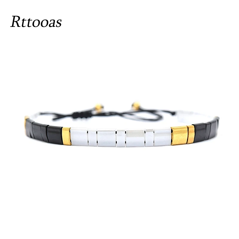 

Rttooas TILA Beaded Bracelet For Women Rainbow Charm Bracelets Pulseras Mujer 2020 Accesorios Bileklik Fashion Female Jewelry